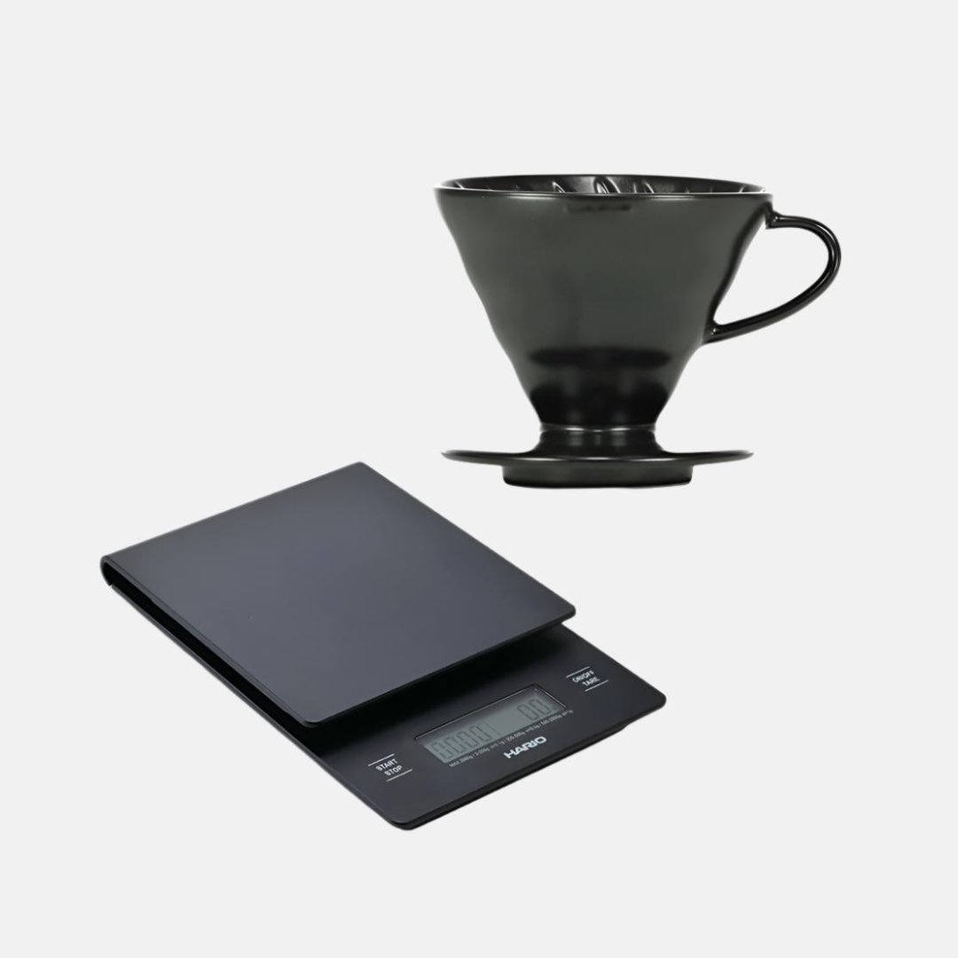 Hario V60 Matte Black Bundle